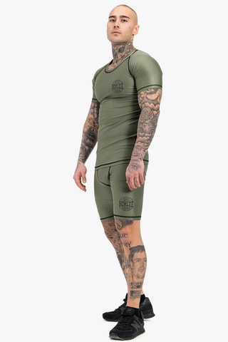 Calções de ciclista Bossburn - Verde e preto - Benlee