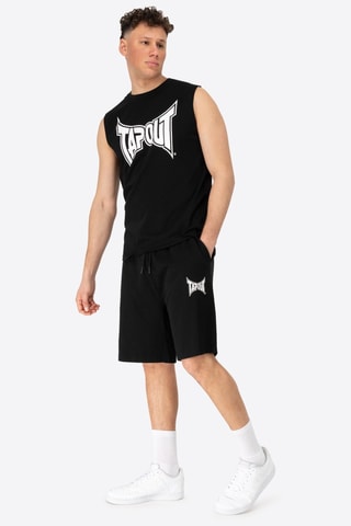 Camisola de alças e calções - Preto