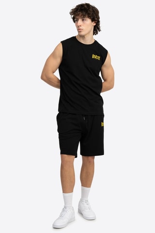 Camisola de alças e calções - Preto