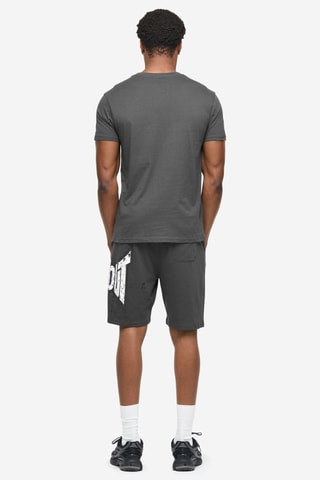 T-shirt e calções regular - Cinzento