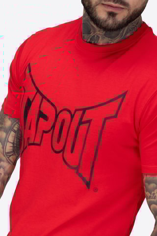 T-shirt regular - Vermelho