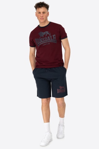 T-shirt e calções regular - Bordô