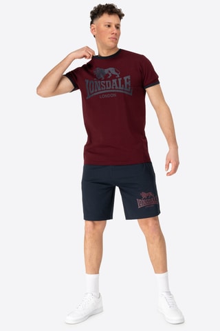 T-shirt e calções regular - Bordô