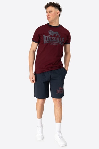 T-shirt e calções regular - Bordô