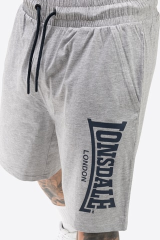 T-shirt regular e calções regular - Azul-marinho e cinzento-claro mesclado