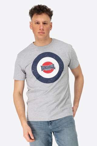 T-shirt regular - Cinzento-claro mesclado