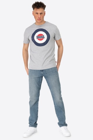 T-shirt regular - Cinzento-claro mesclado