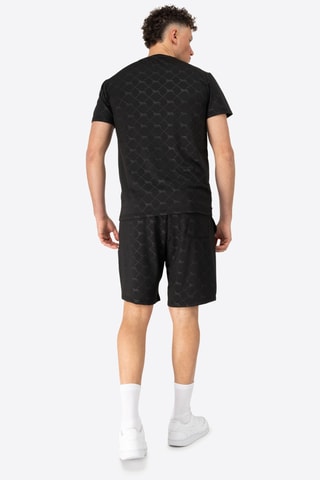 T-shirt e calções regular - Preto