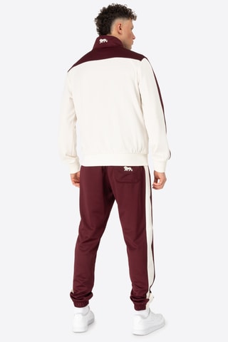 Casaco regular e calças regular - Bordô e branco