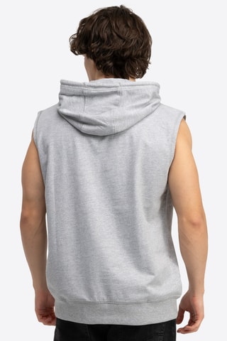 Sweat com capuz - Cinzento mesclado