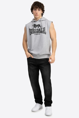 Sweat com capuz - Cinzento mesclado