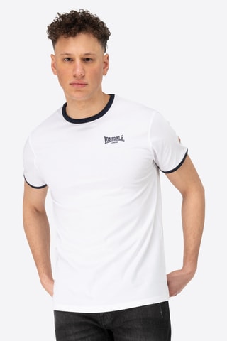 T-shirt regular - Branco e preto