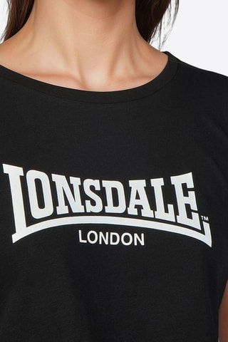 T-shirt cropped e leggings - Preto