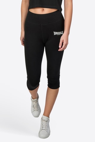 T-shirt cropped e leggings - Preto