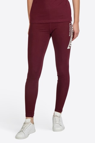 Leggings de cintura alta - Bordô