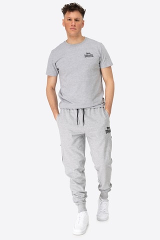 Calças regular - Cinzento-claro mesclado