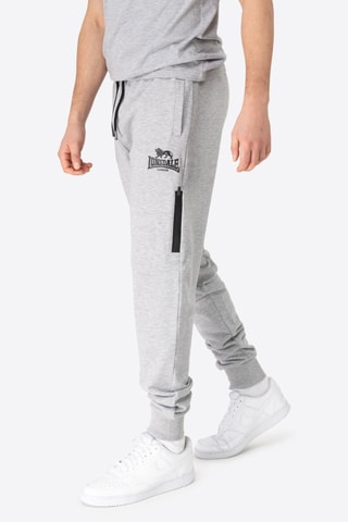 Calças regular - Cinzento-claro mesclado