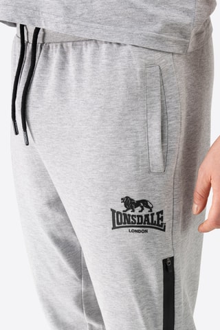 Calças regular - Cinzento-claro mesclado