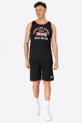 Camisola de alças e calções - Preto