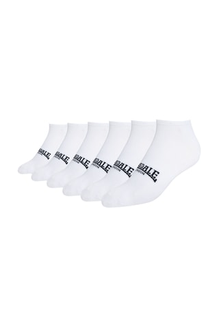 6 pares de meias - Branco e preto