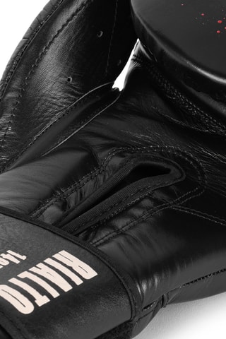 Luvas de boxe em couro - Preto 
