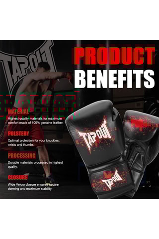 Luvas de boxe em couro - Preto 