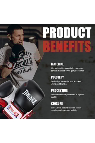 Luvas de boxe em couro - Preto