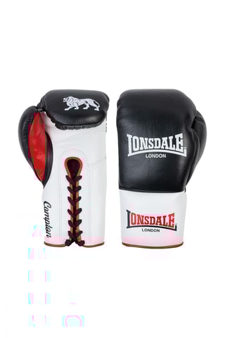 Luvas de boxe em couro - Branco e preto