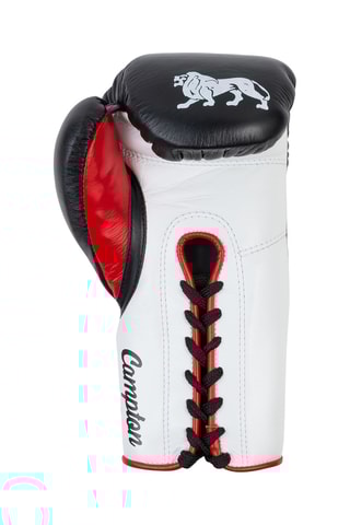 Luvas de boxe em couro - Branco e preto