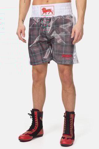 Calções de boxe - Castanho e branco