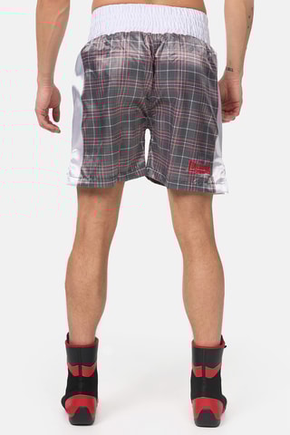 Calções de boxe - Castanho e branco