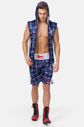 Calções de boxe - Azul-marinho e branco