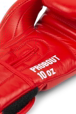 Luva de boxe em couro - Vermelho