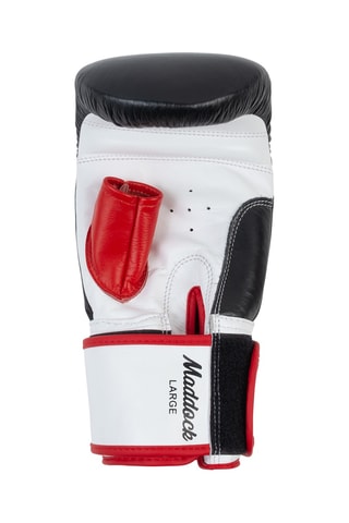 Luvas de boxe em couro - Vermelho e branco