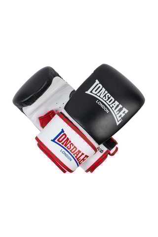 Luvas de boxe em couro - Vermelho e branco