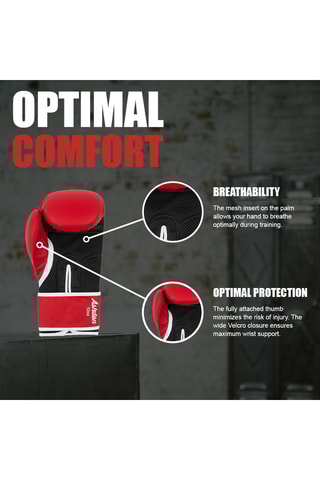 Luvas de boxe - Vermelho e preto