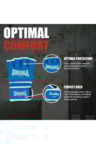 Luvas de sparring MMA - Azul-eléctrico