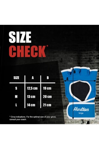 Luvas de sparring MMA - Azul-eléctrico