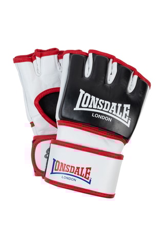 Luvas de sparring MMA em couro - Branco e preto