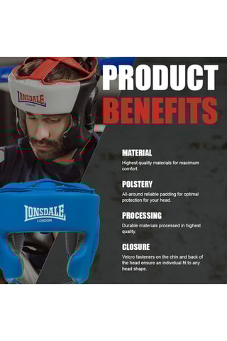 Protege cabeça - Índigo e branco