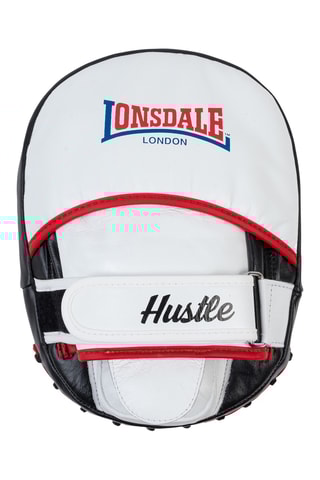 Almofadinhas de boxe em couro - Branco e vermelho