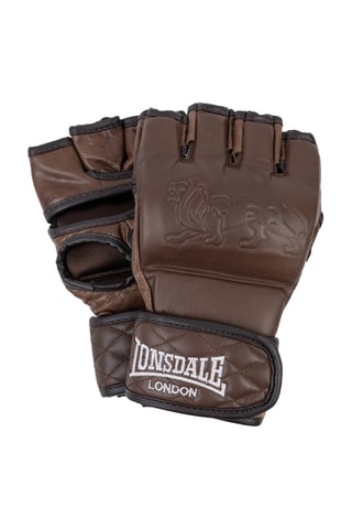 Luvas de sparring MMA em couro - Castanho-escuro