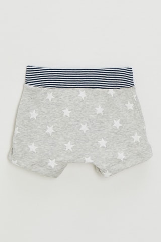 2 boxers - Bleu marine et gris chiné