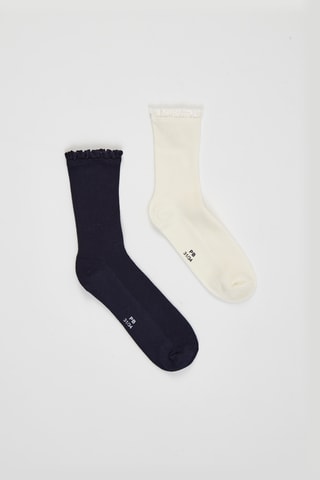2 paires de chaussette - Noir et blanc
