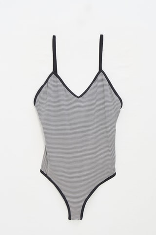 Maillot de bain 1 pièce - Noir et blanc