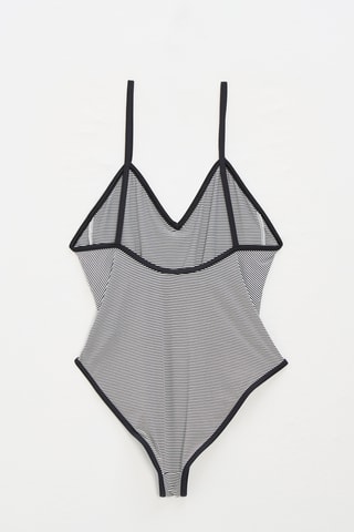 Maillot de bain 1 pièce - Noir et blanc