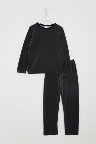 Pyjama en velours - Noir