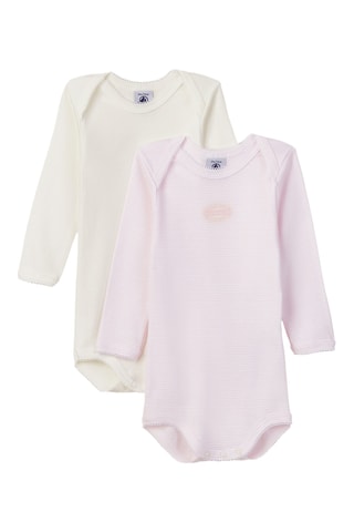 2 bodys - Rose et écru