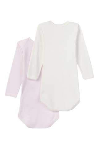 2 bodys - Rose et écru