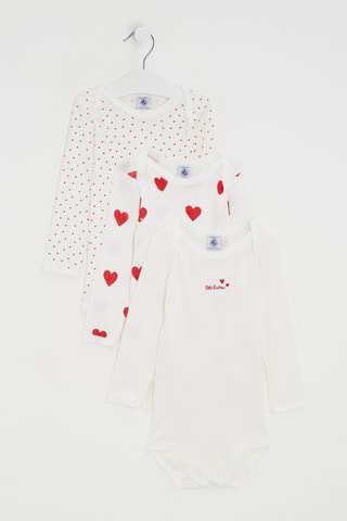 3 bodys - Blanc et rouge